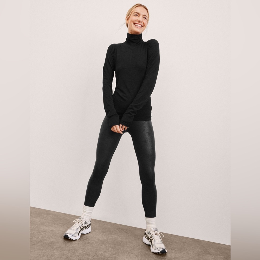 NWT Beyond Yoga Leatherette High Waisted Midi Legging